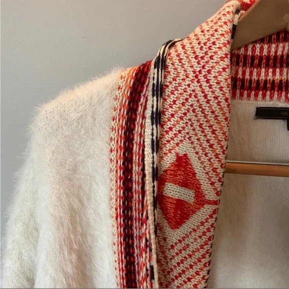 MAXSPORT Tribal Aztec Long Cardigan
Boho Fringe. Size Large. - Picture 3 of 8